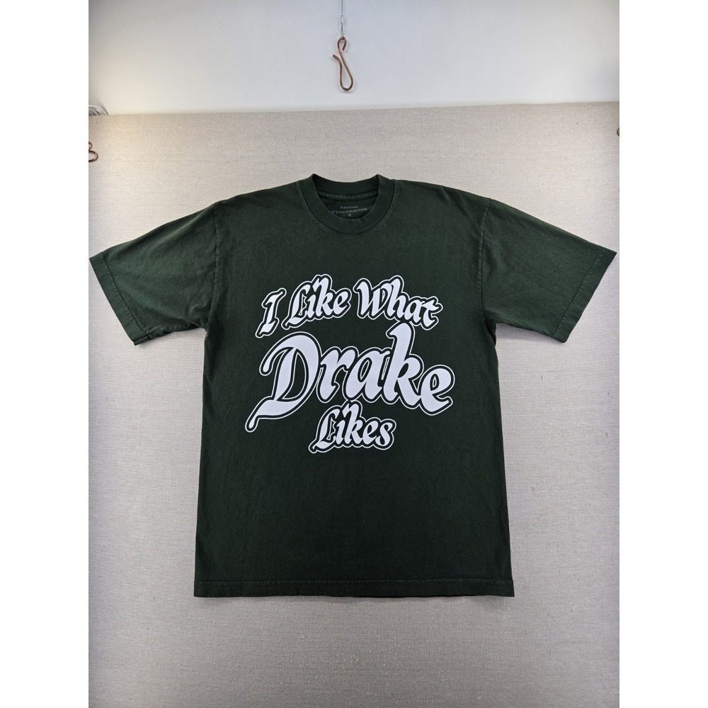 Drake It's All A Blur  IAAB Tour T-Shirt I Like What Drake Likes Size M Green
